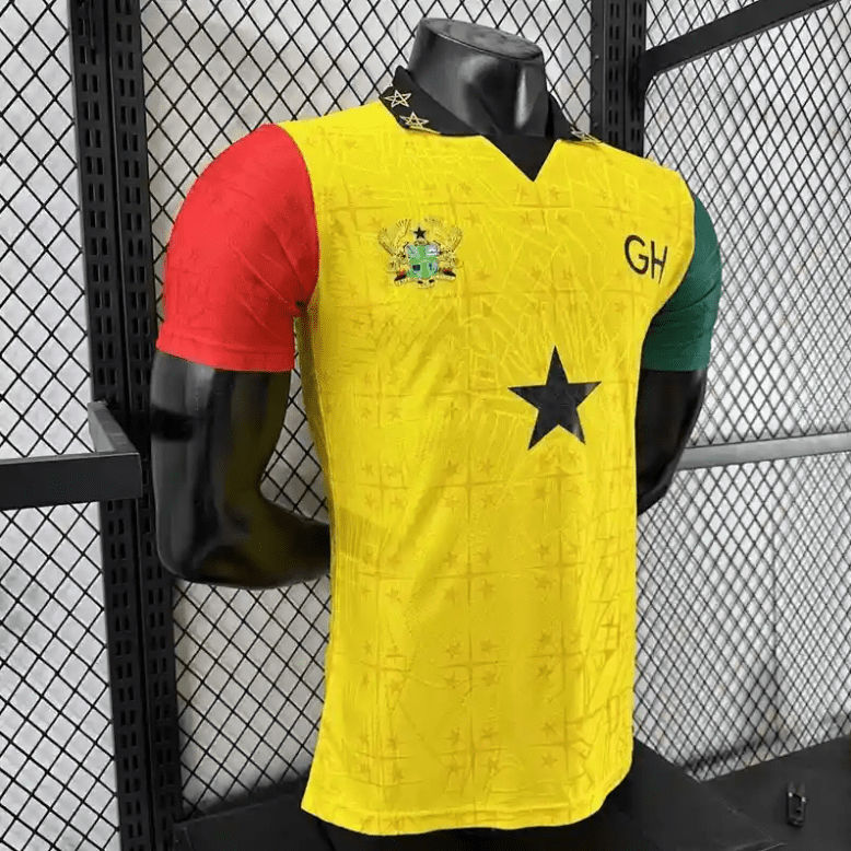 2026 World Cup Player Version Ghana Yellow Soccer Jersey - Image 7