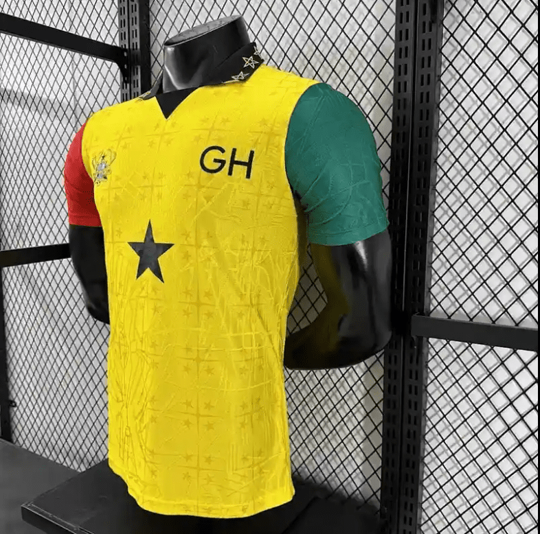 2026 World Cup Player Version Ghana Yellow Soccer Jersey - Image 8