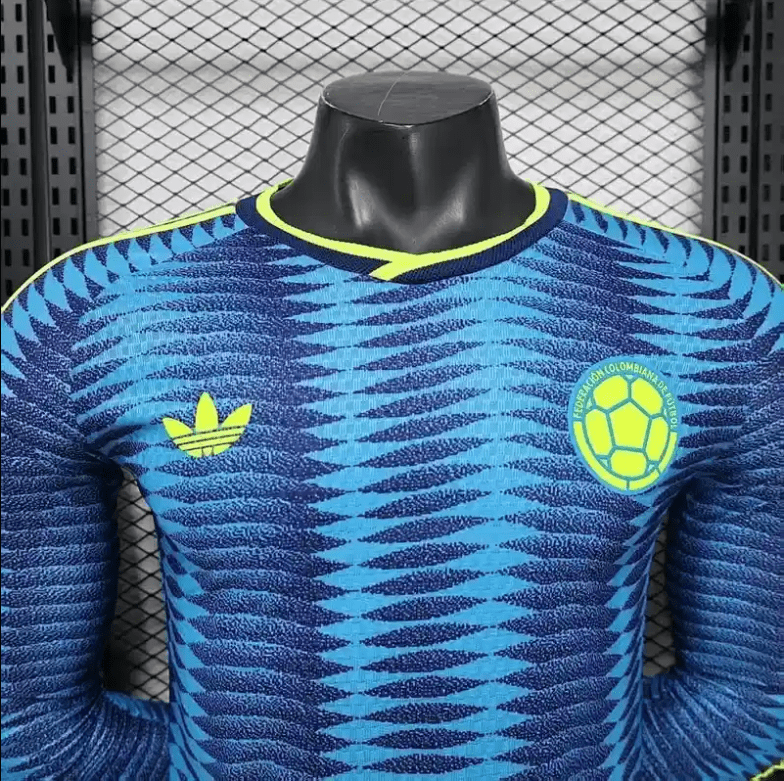 2026 World Cup Player Colombia Long Sleeves Soccer Jersey Away - Image 9